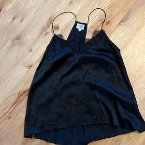 Cami NYC silk racer back camisole l